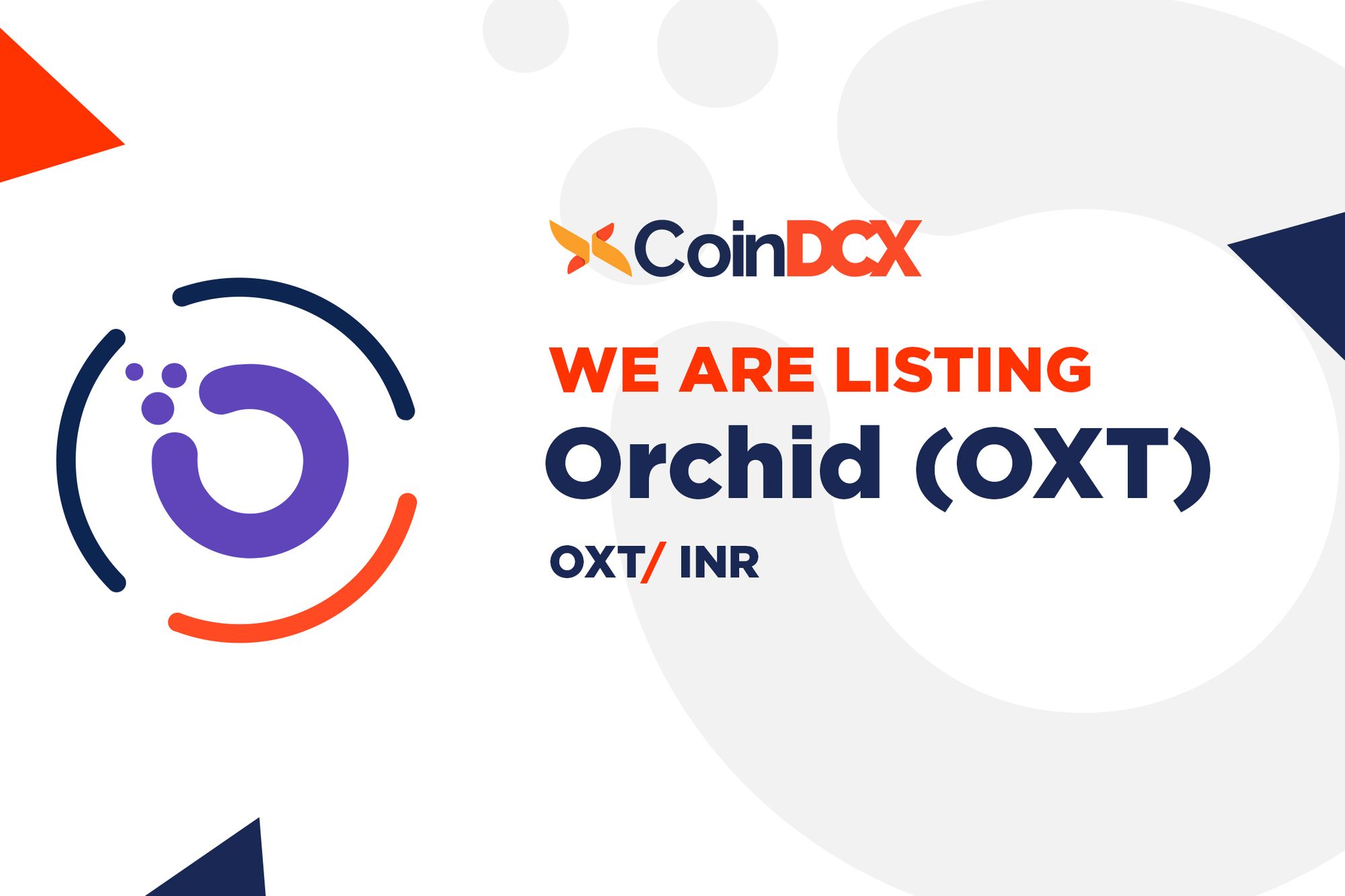 Orchid (OXT) on CoinDCX