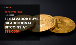 Top Crypto News: El Salvador buys 80 Additional Bitcoins at $19k!