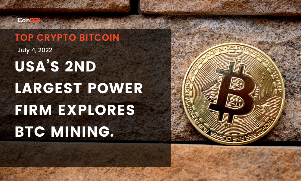 Top Bitcoin News: USA’s 2nd Largest Power Firm Explores BTC Mining