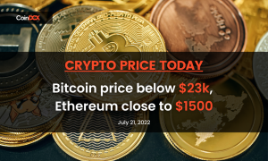 Top Crypto Prices on July 21: Bitcoin Price below $23,000, Ethereum close to $1500