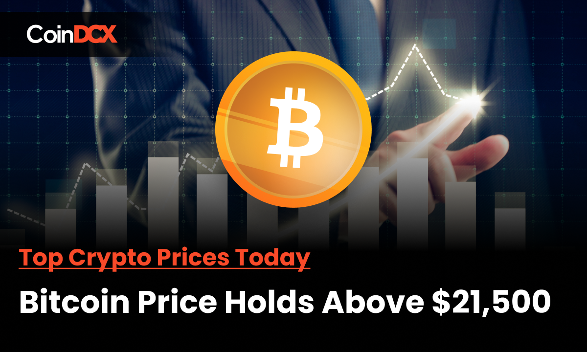 Top Crypto Prices Today: Bitcoin Price holds above $21,500, Ethereum at $1675, Ethereum Classic Gains Big!