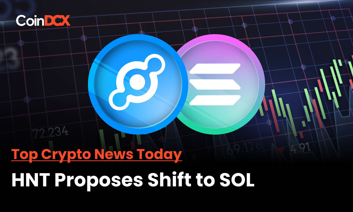 Top crypto News Today: Helium developers propose migrating to Solana blockchain