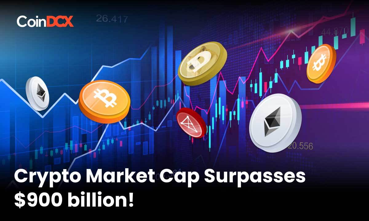 Crypto Market Cap Surpasses $900