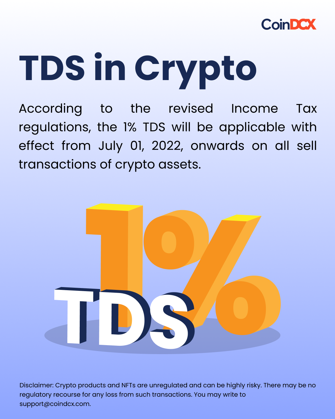 1% TDS In Crypto